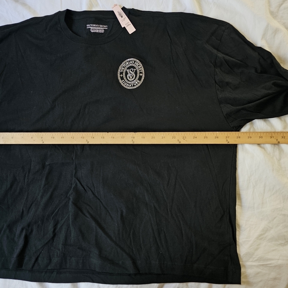 Victoria's Secret Black Long Sleeve Relaxed Pajama Top - Picture 3 of 7